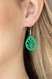 Paparazzi LEAF Yourself Wide Open - Earrings Green Box 90