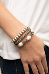 Paparazzi Take By SANDSTORM - Bracelet White Box 132