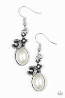Paparazzi Floral Finery - Earrings White Box 34