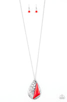 Paparazzi Impressive Edge - Necklace Red Box 46