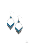 Paparazzi Indigenous Intentions - Earrings Blue Box 134