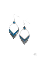 Paparazzi Indigenous Intentions - Earrings Blue Box 134