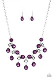 Paparazzi Queen Of The Gala - Necklace Purple Box 35